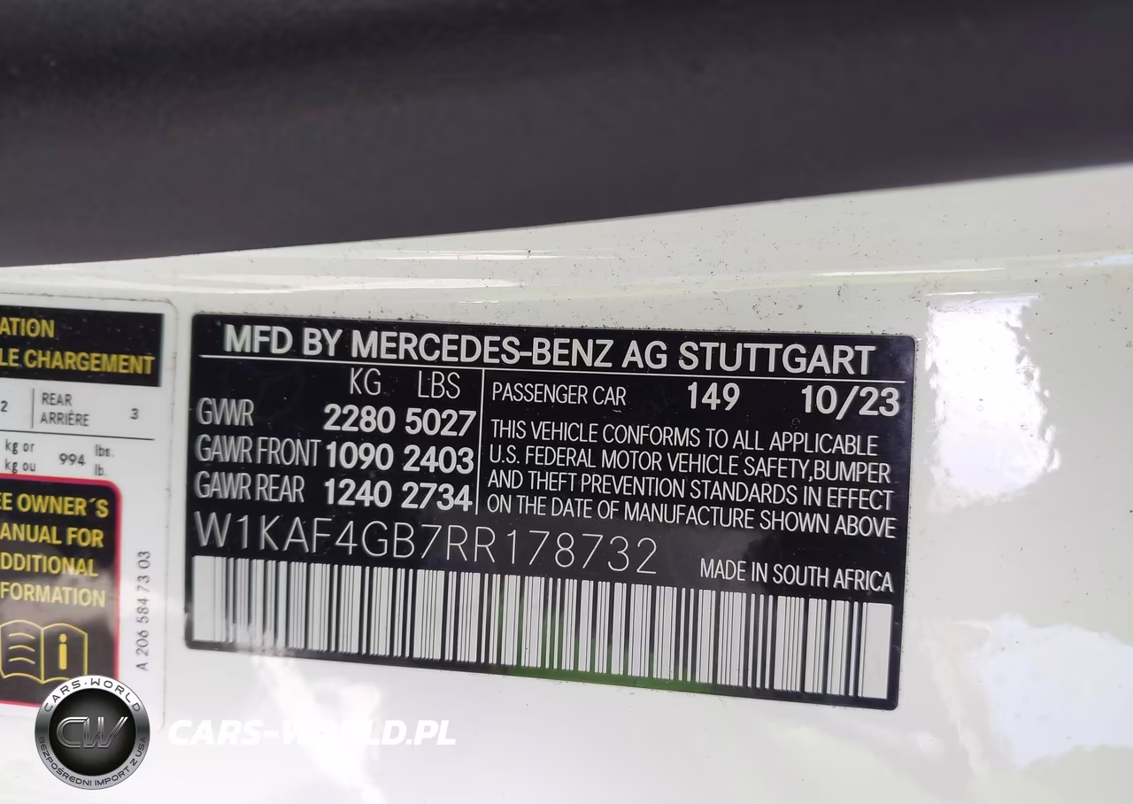 2024 Mercedes-Benz C 300 VIN:W1KAF4GB7RR178732 - 9