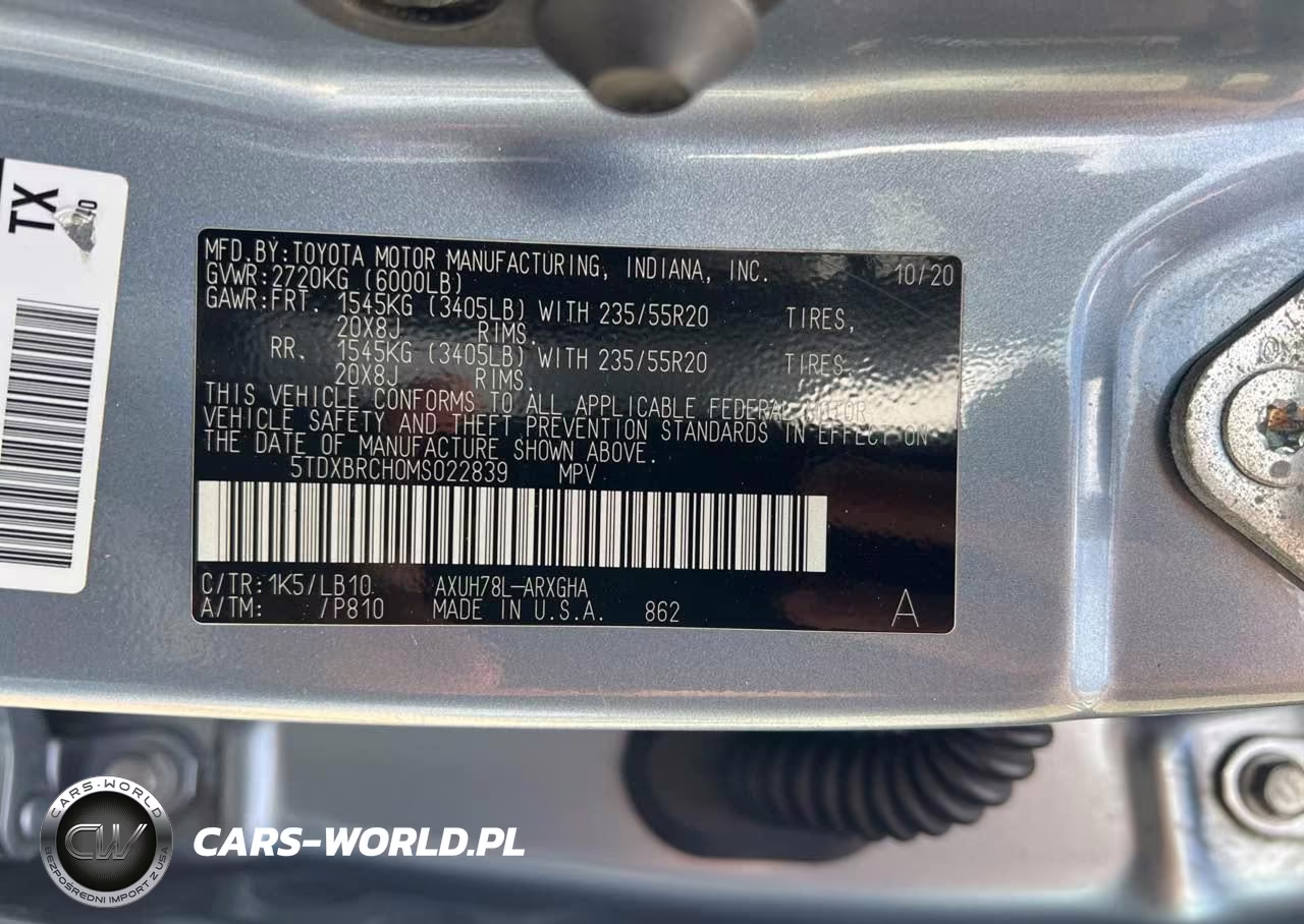 2021 Toyota Highlander Hybrid Limited VIN:5TDXBRCH0MS022839 - 9