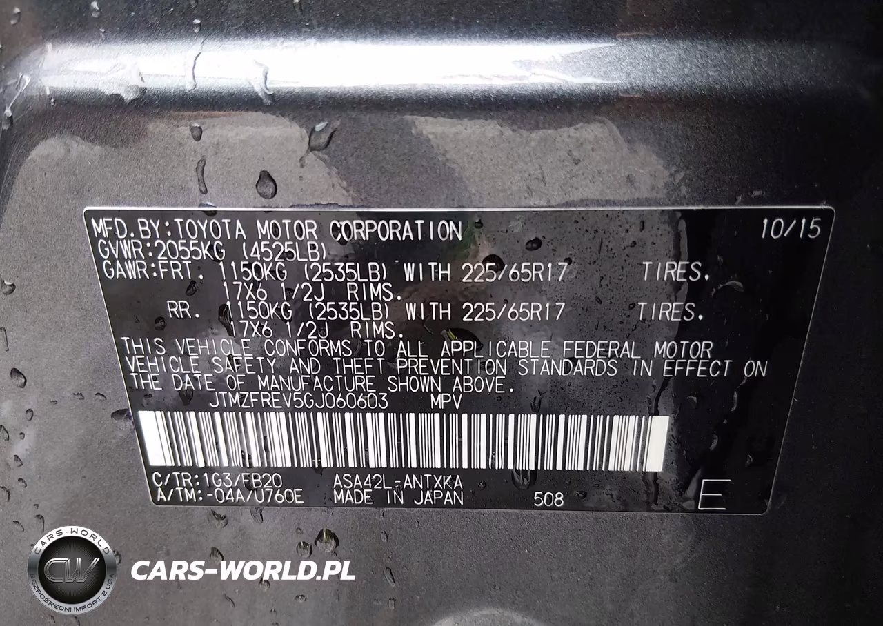 2016 Toyota Rav4 Le VIN:JTMZFREV5GJ060603 - 9