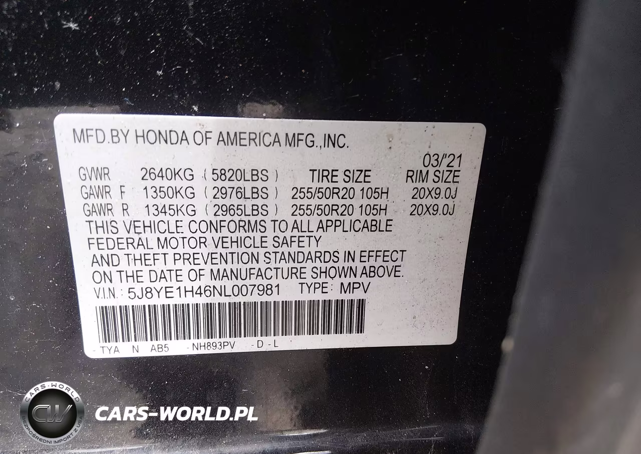 2022 Acura Mdx Technology Package VIN:5J8YE1H46NL007981 - 9