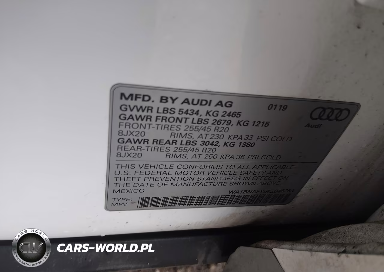 2019 Audi Q5 45 Premium VIN:WA1BNAFY6K2046284 - 9