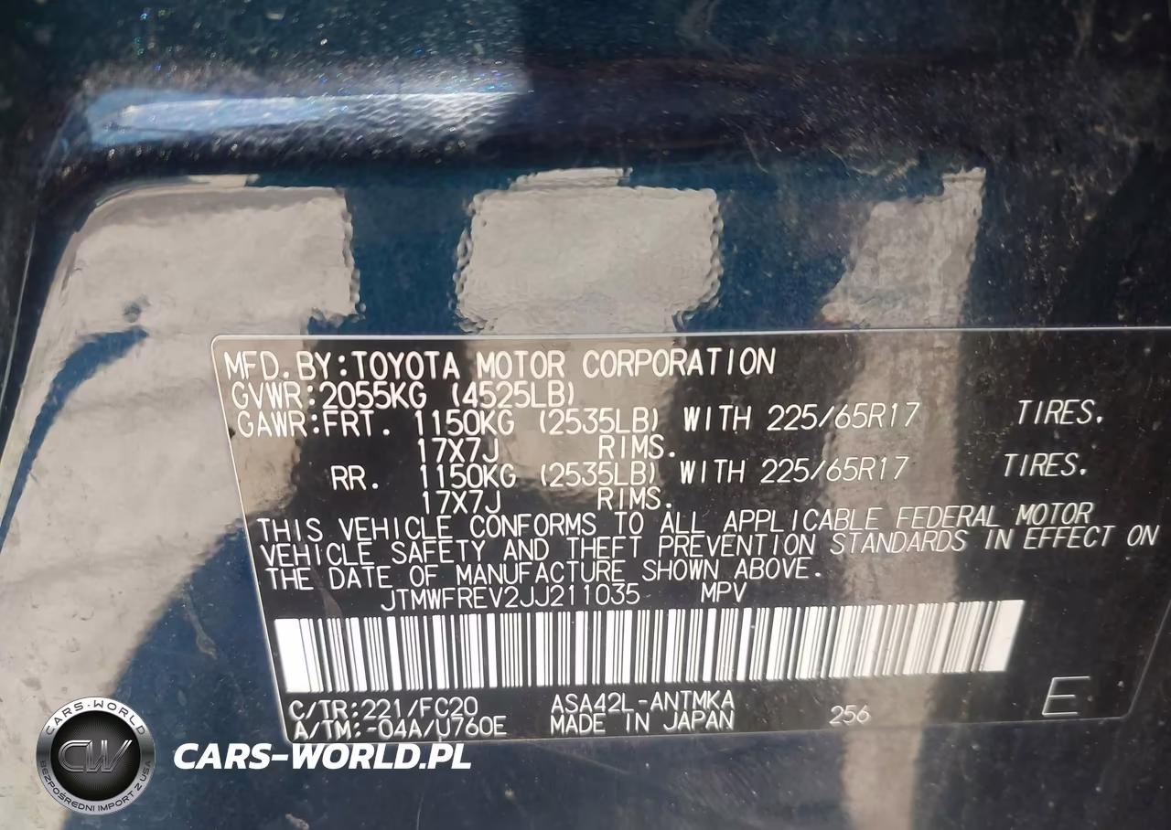 2018 Toyota Rav4 Xle VIN:JTMWFREV2JJ211035 - 9