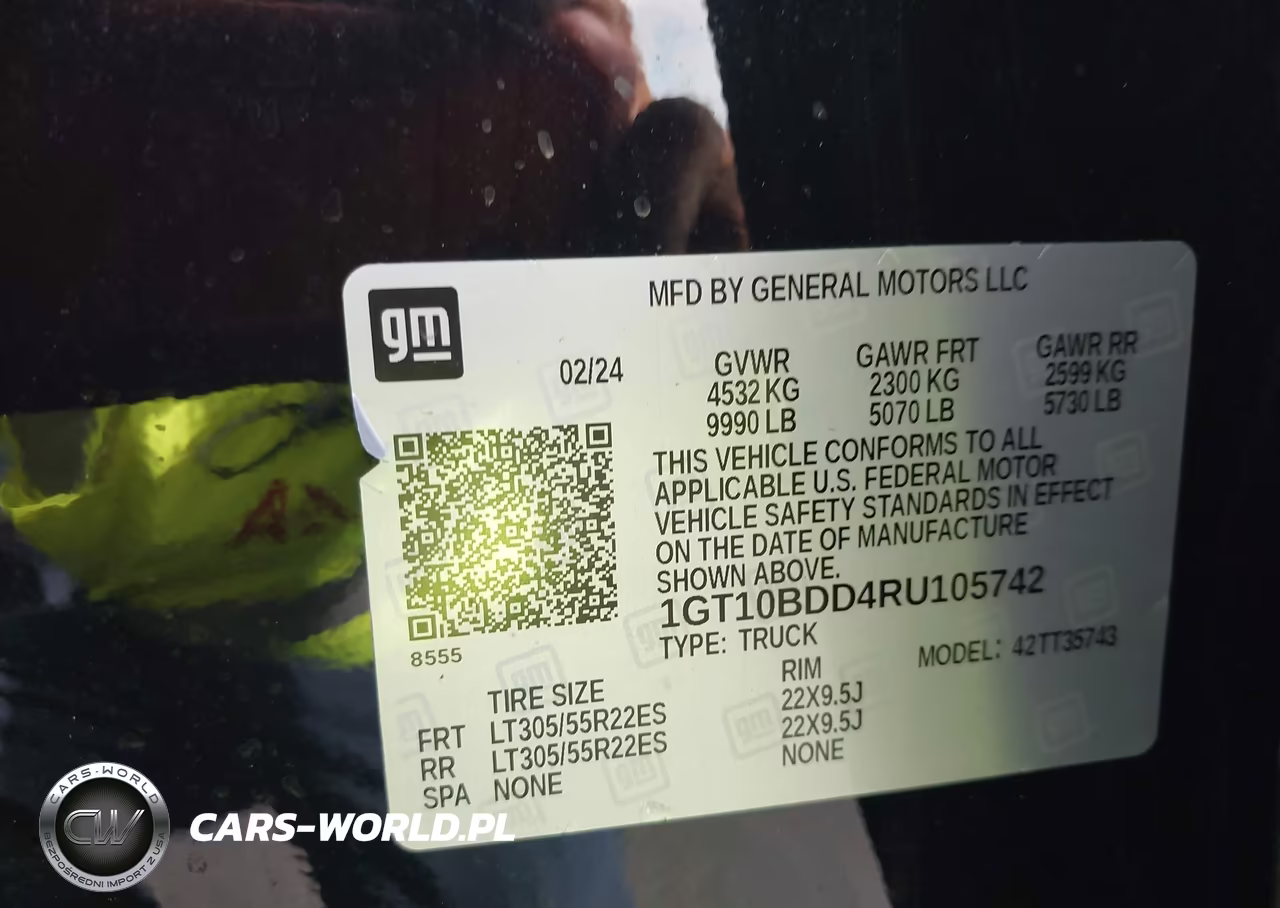 2024 GMC Hummer Ev Pickup E4Wd 2X VIN:1GT10BDD4RU105742 - 9