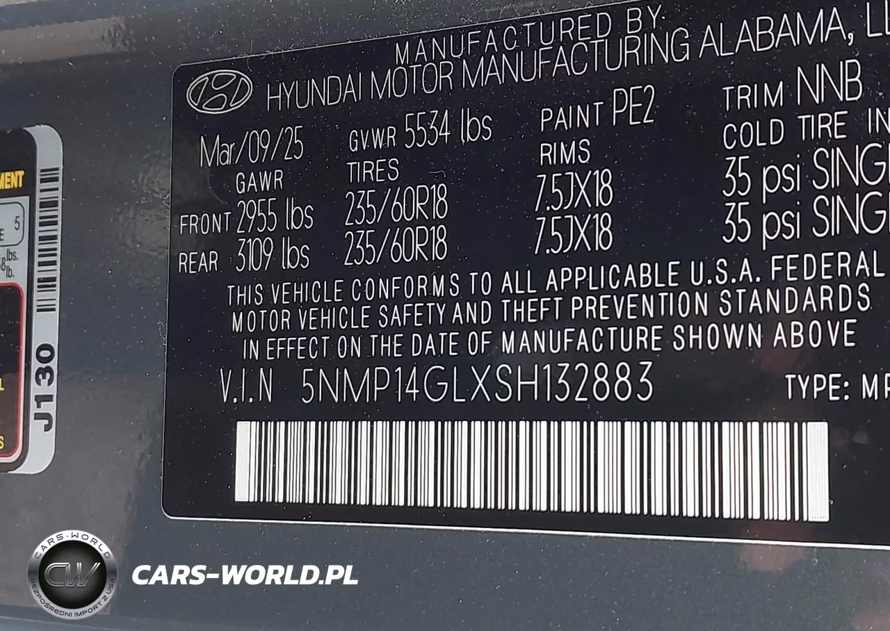 2025 Hyundai Santa Fe Se VIN:5NMP14GLXSH132883 - 9