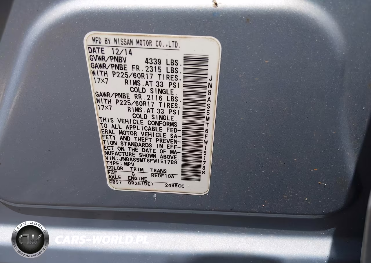 2015 Nissan Rogue Select S VIN:JN8AS5MT6FW151788 - 9