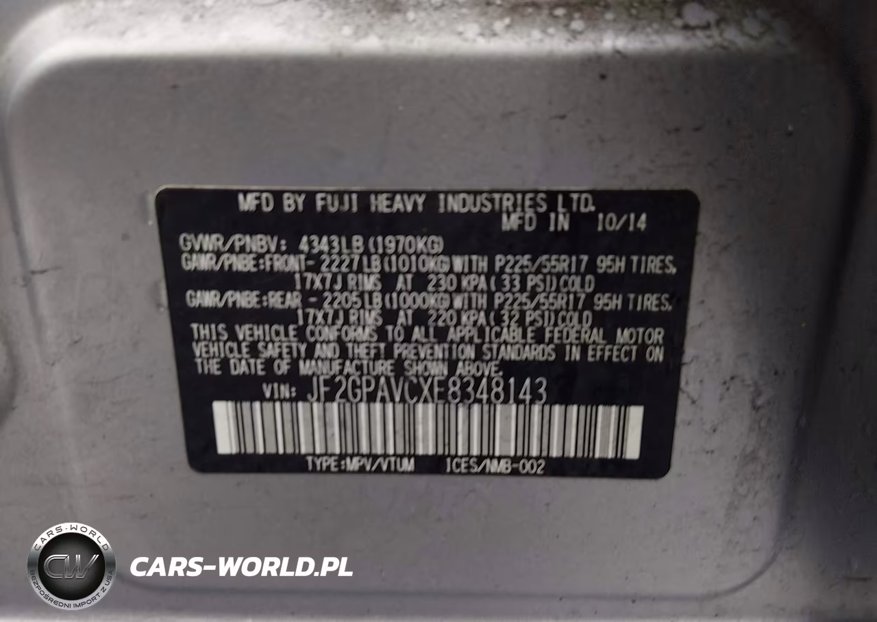 2014 Subaru Xv Crosstrek 2.0I Premium VIN:JF2GPAVCXE8348143 - 9