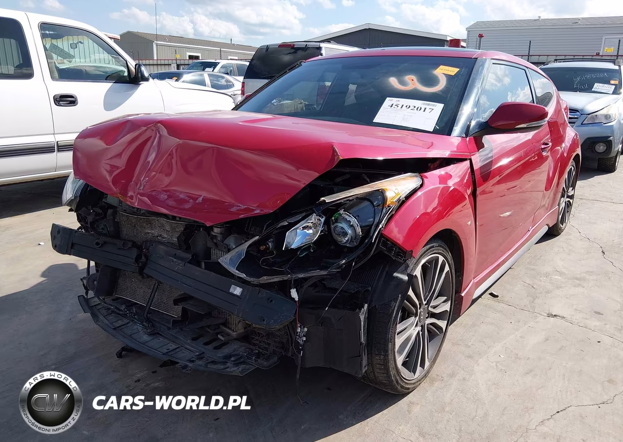 2016 Hyundai Veloster Turbo VIN:KMHTC6AE1GU293634 - 2