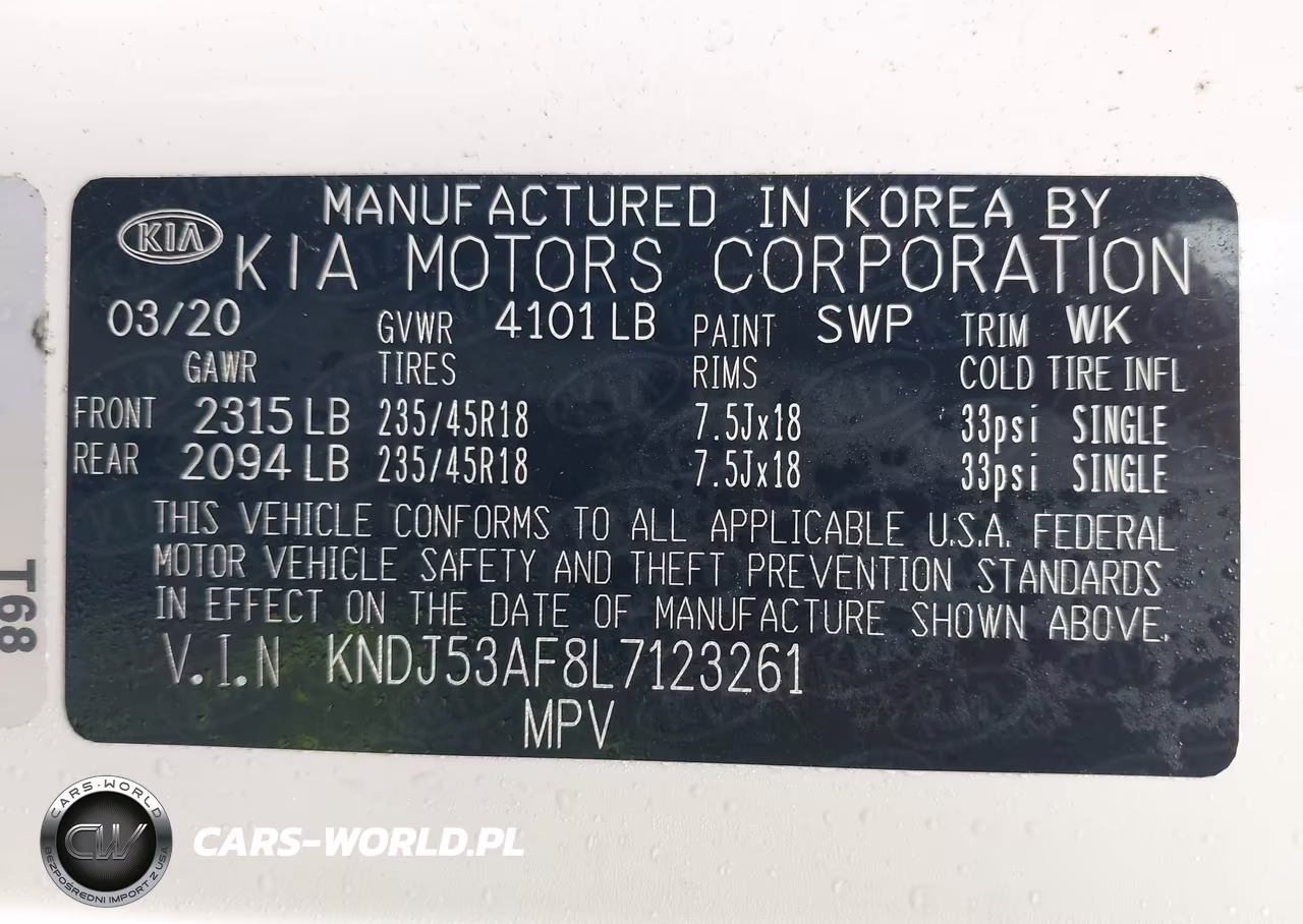 2020 Kia Soul Gt-Line Turbo VIN:KNDJ53AF8L7123261 - 9
