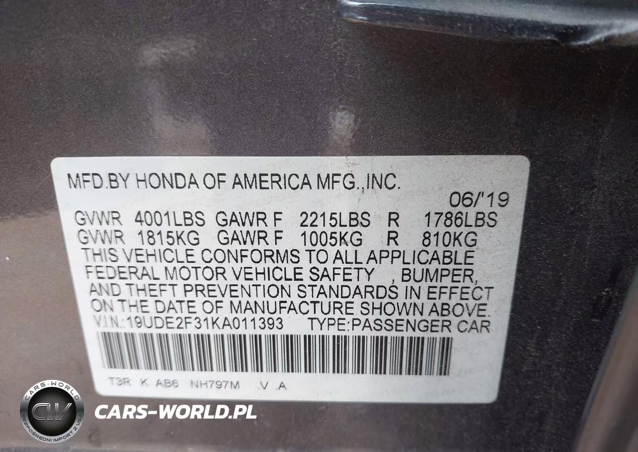 2019 Acura Ilx Standard VIN:19UDE2F31KA011393 - 9