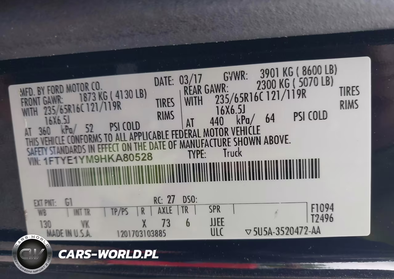 2017 Ford Transit-150 VIN:1FTYE1YM9HKA80528 - 9
