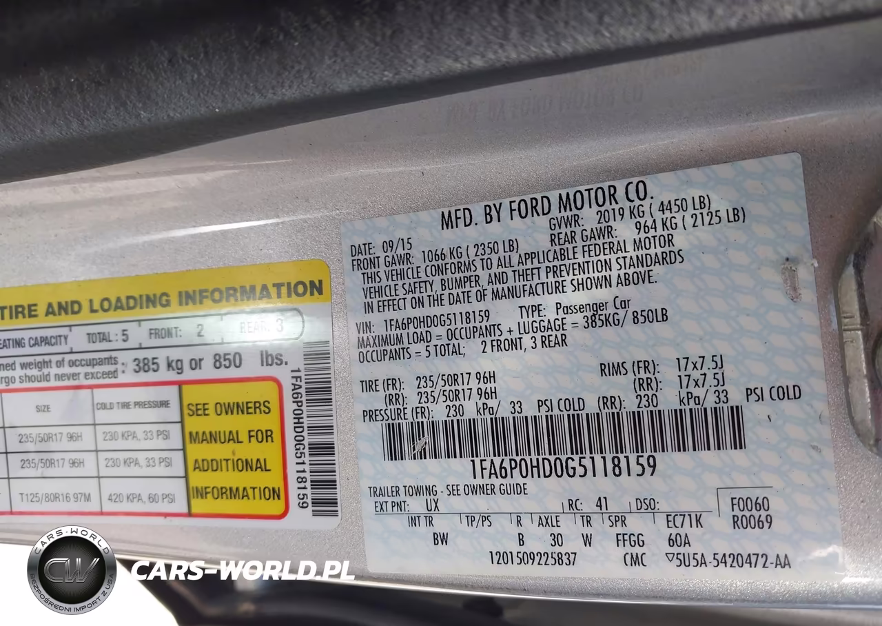 2016 Ford Fusion Se VIN:1FA6P0HD0G5118159 - 9