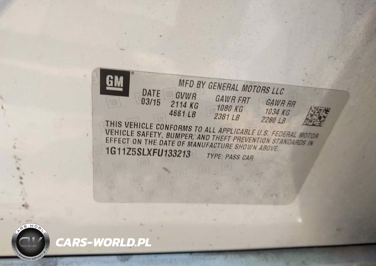 2015 Chevrolet Impala Ls VIN:1G11Z5SLXFU133213 - 9