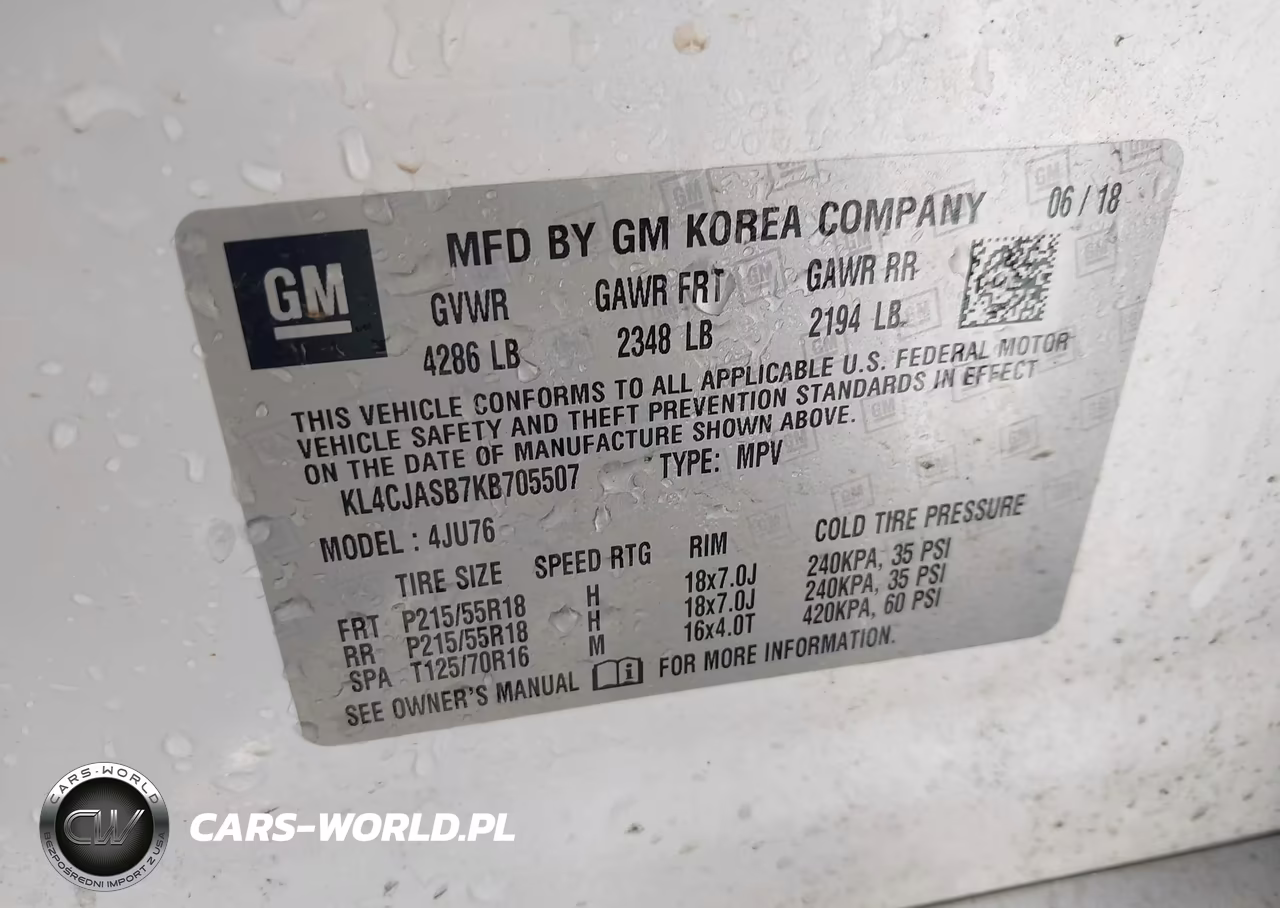 2019 Buick Encore Fwd Preferred VIN:KL4CJASB7KB705507 - 9