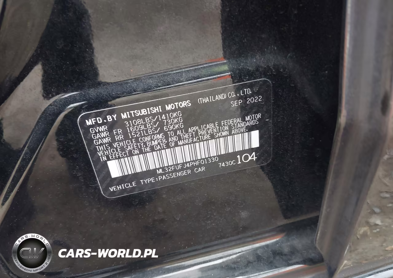 2023 Mitsubishi Mirage G4 Black Edition-Es-Le VIN:ML32FUFJ4PHF01330 - 9