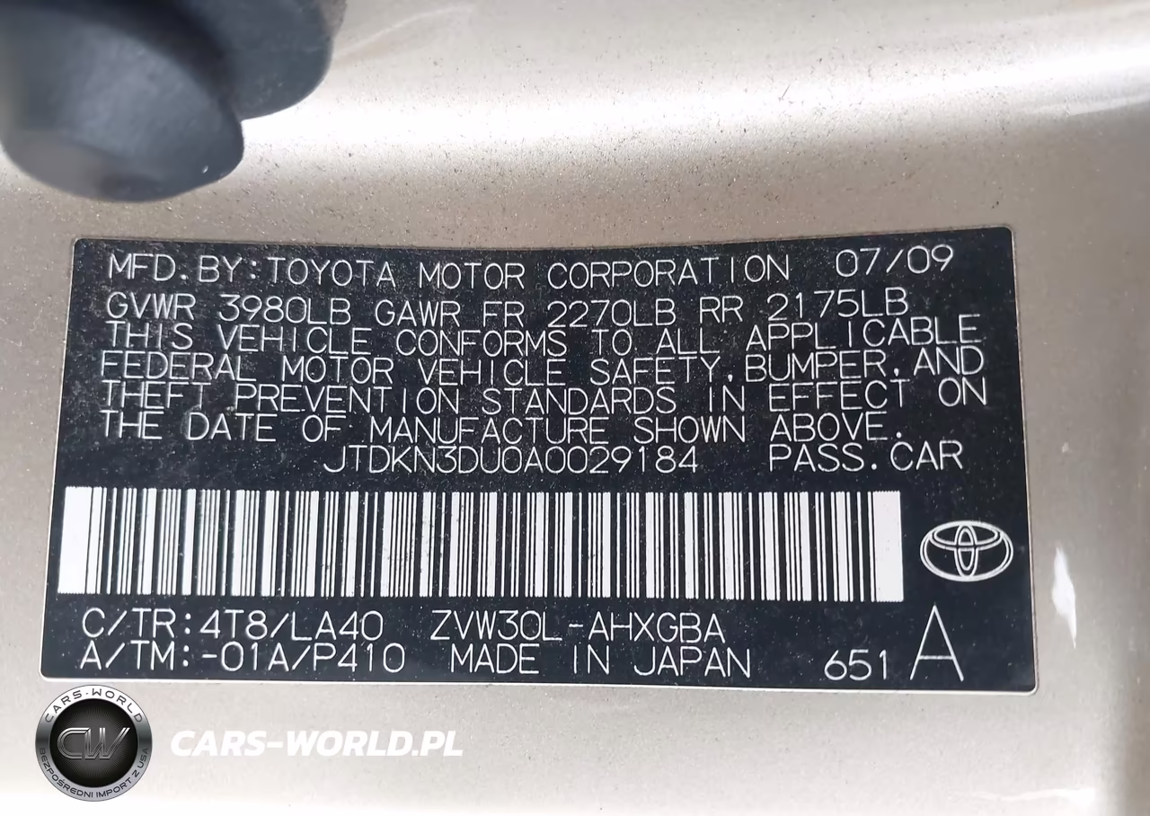 2010 Toyota Prius Iv VIN:JTDKN3DU0A0029184 - 9