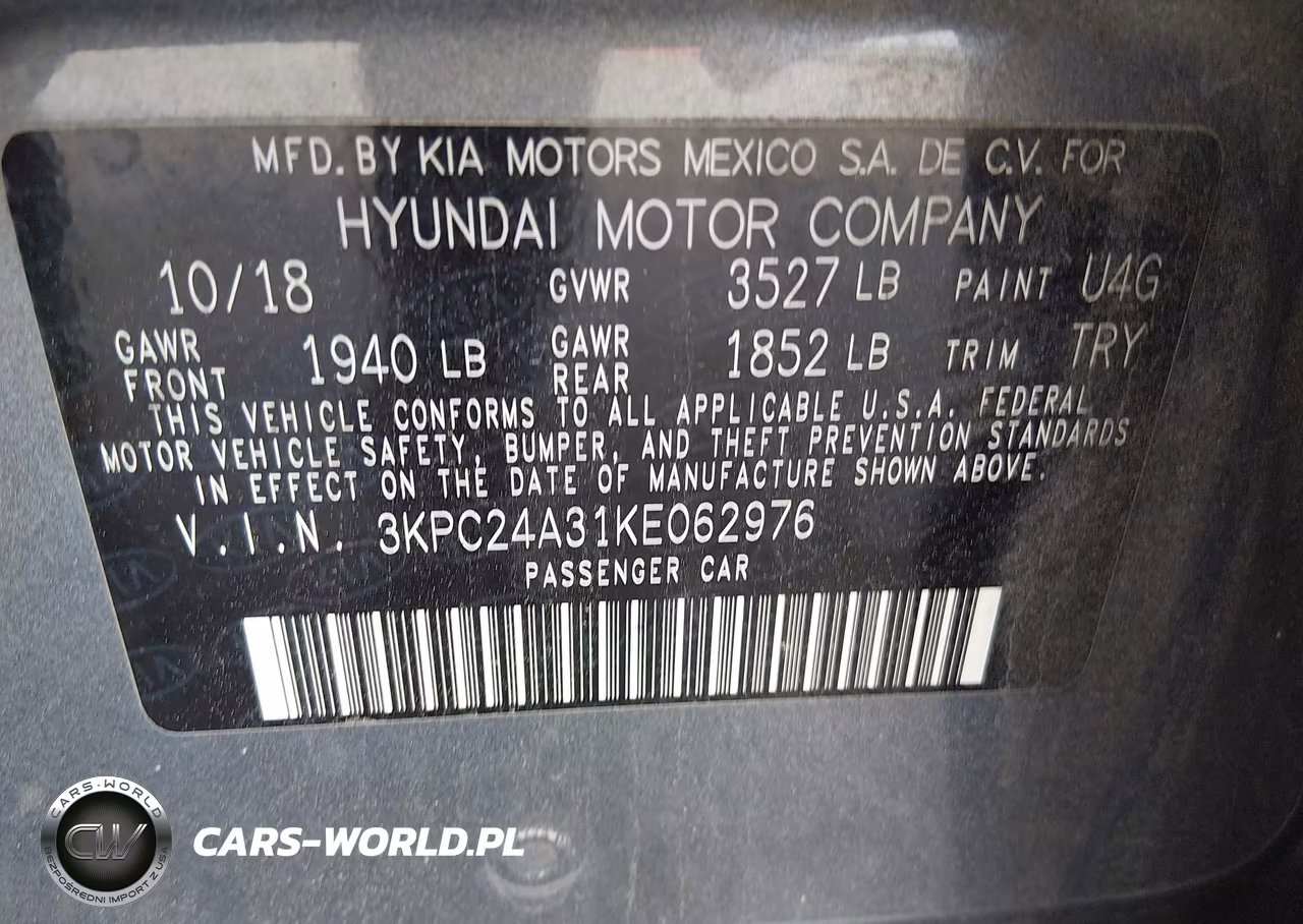 2019 Hyundai Accent Se VIN:3KPC24A31KE062976 - 9