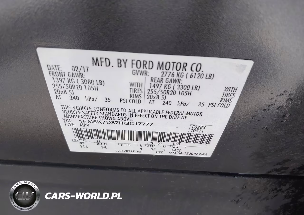 2017 Ford Explorer Xlt VIN:1FM5K7D87HGC17777 - 9