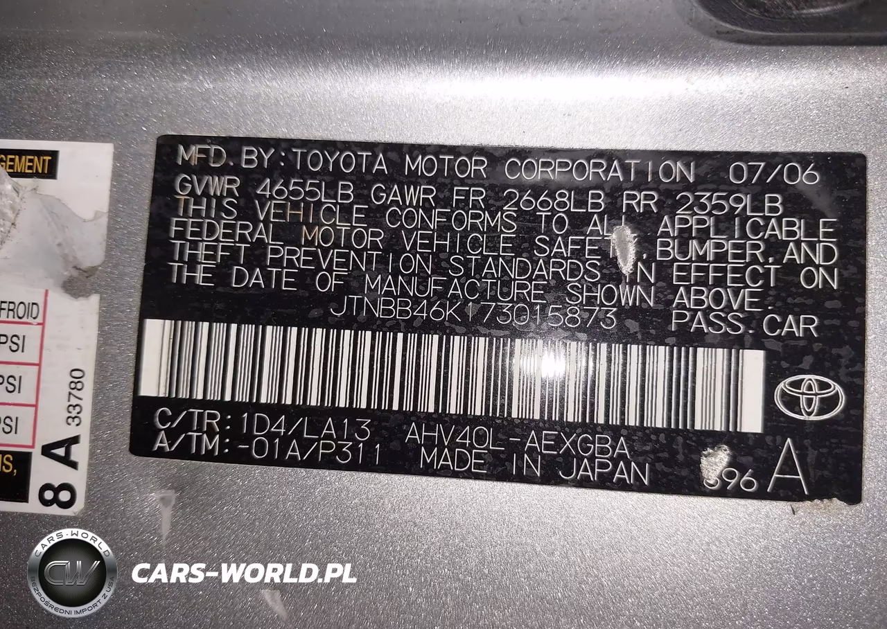 2007 Toyota Camry Hybrid VIN:JTNBB46K173015873 - 9