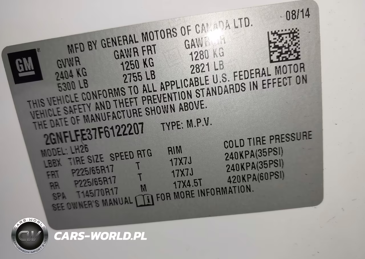 2015 Chevrolet Equinox 1Lt VIN:2GNFLFE37F6122207 - 9