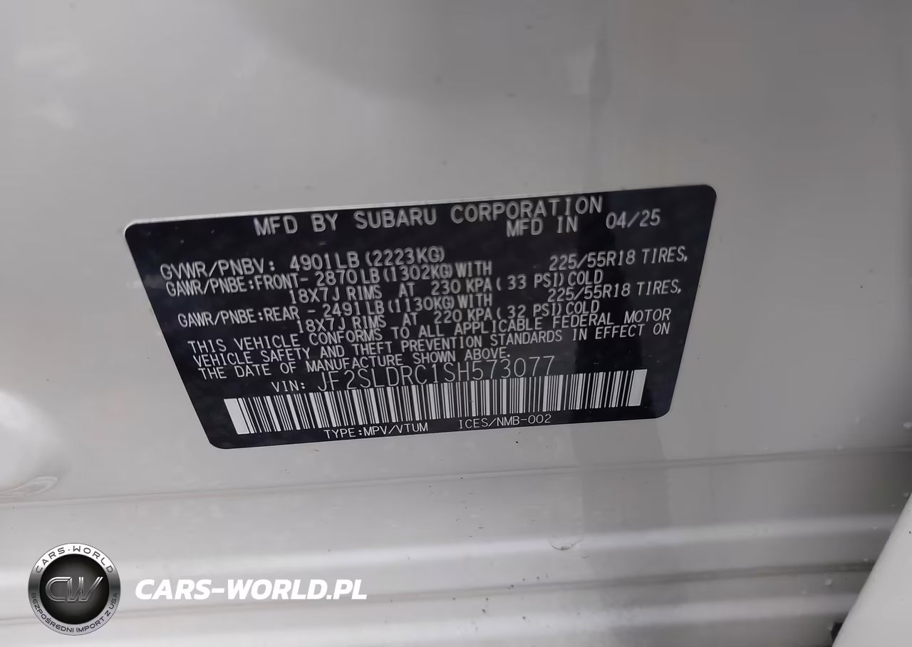 2025 Subaru Forester Limited VIN:JF2SLDRC1SH573077 - 9