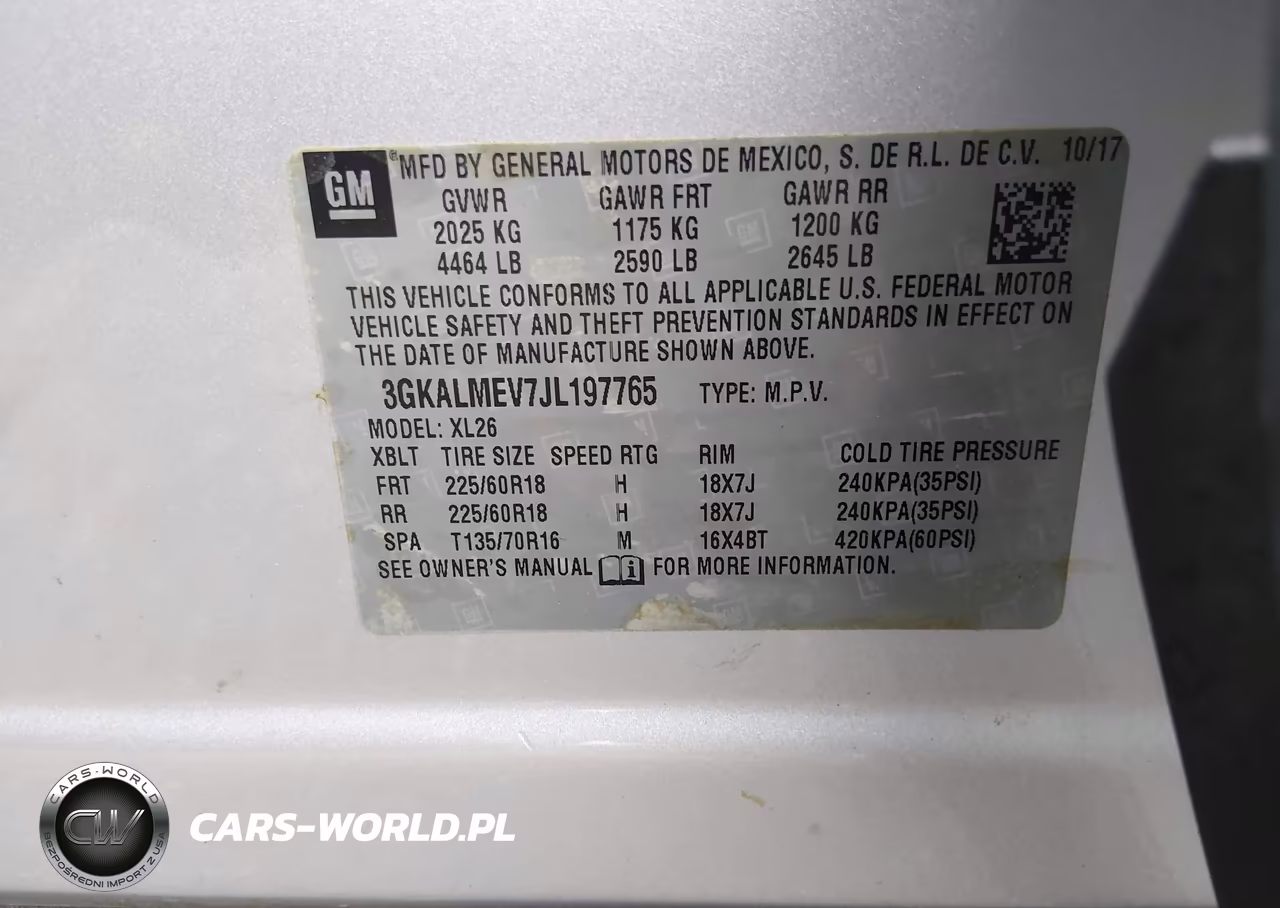 2018 GMC Terrain Sle VIN:3GKALMEV7JL197765 - 9
