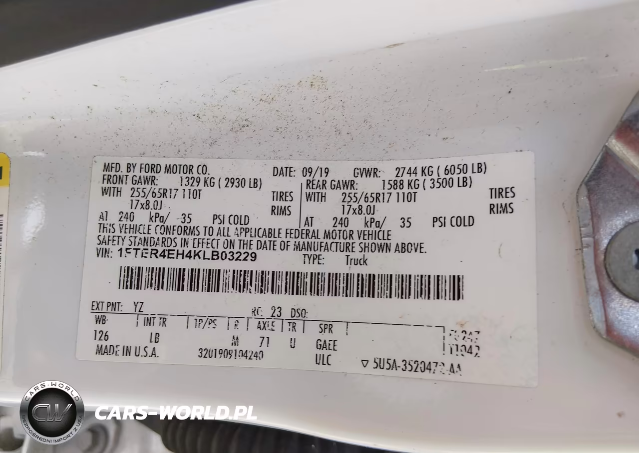 2019 Ford Ranger Xlt VIN:1FTER4EH4KLB03229 - 9