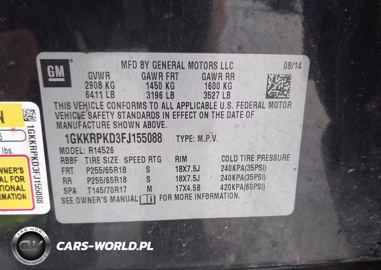 2015 GMC Acadia Sle-2 VIN:1GKKRPKD3FJ155088 - 9