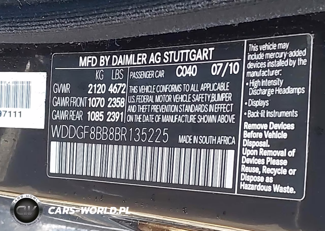 2011 Mercedes-Benz C 300 Sport 4Matic VIN:WDDGF8BB8BR135225 - 9