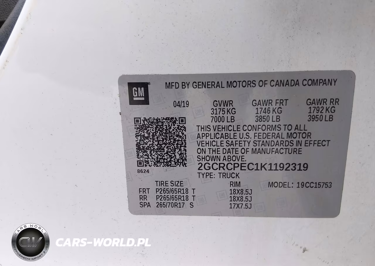 2019 Chevrolet Silverado 1500 Ld Lt VIN:2GCRCPEC1K1192319 - 9