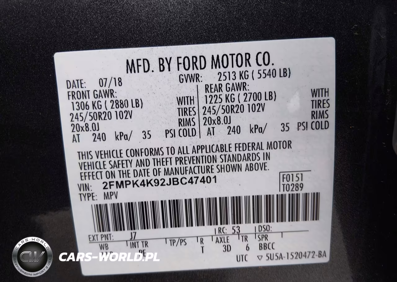 2018 Ford Edge Titanium VIN:2FMPK4K92JBC47401 - 9