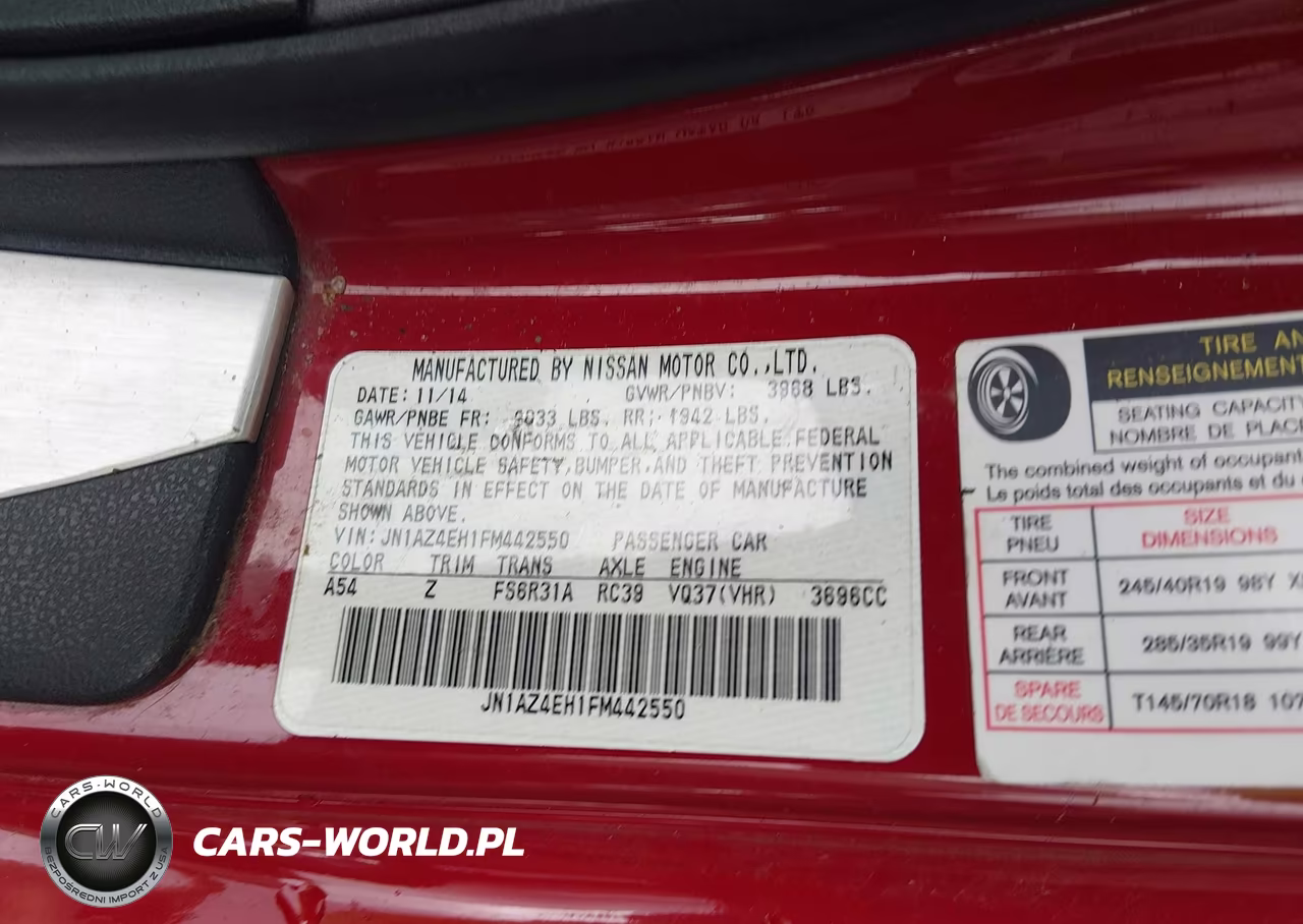 2015 Nissan 370Z Nismo Tech VIN:JN1AZ4EH1FM442550 - 9