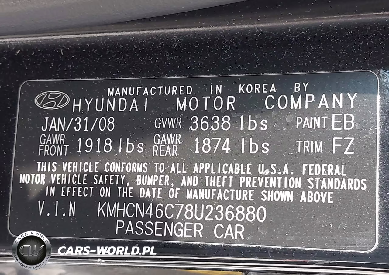 2008 Hyundai Accent Gls VIN:KMHCN46C78U236880 - 9