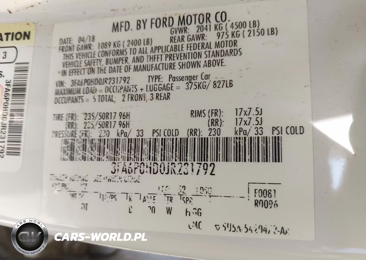 2018 Ford Fusion Se VIN:3FA6P0HD0JR231792 - 9