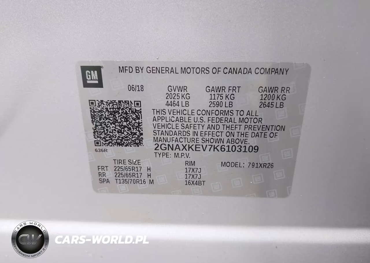 2019 Chevrolet Equinox Lt VIN:2GNAXKEV7K6103109 - 9