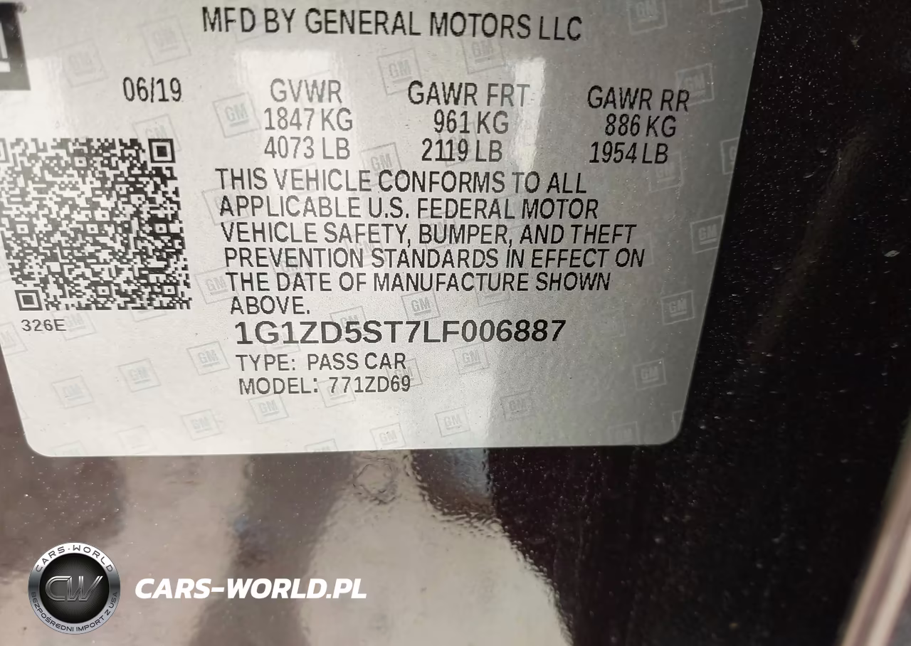 2020 Chevrolet Malibu Fwd Lt VIN:1G1ZD5ST7LF006887 - 9