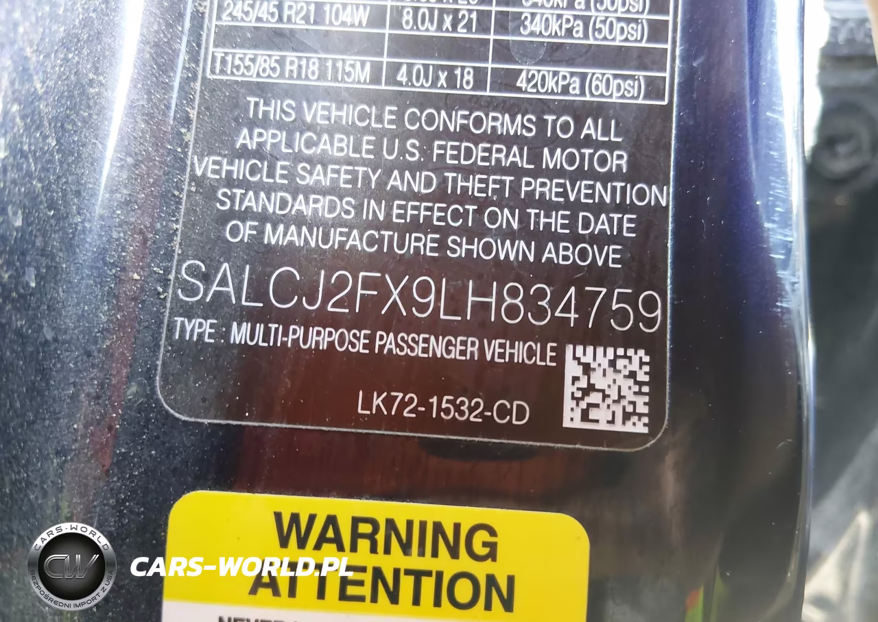 2020 Land Rover Discovery Sport S VIN:SALCJ2FX9LH834759 - 9