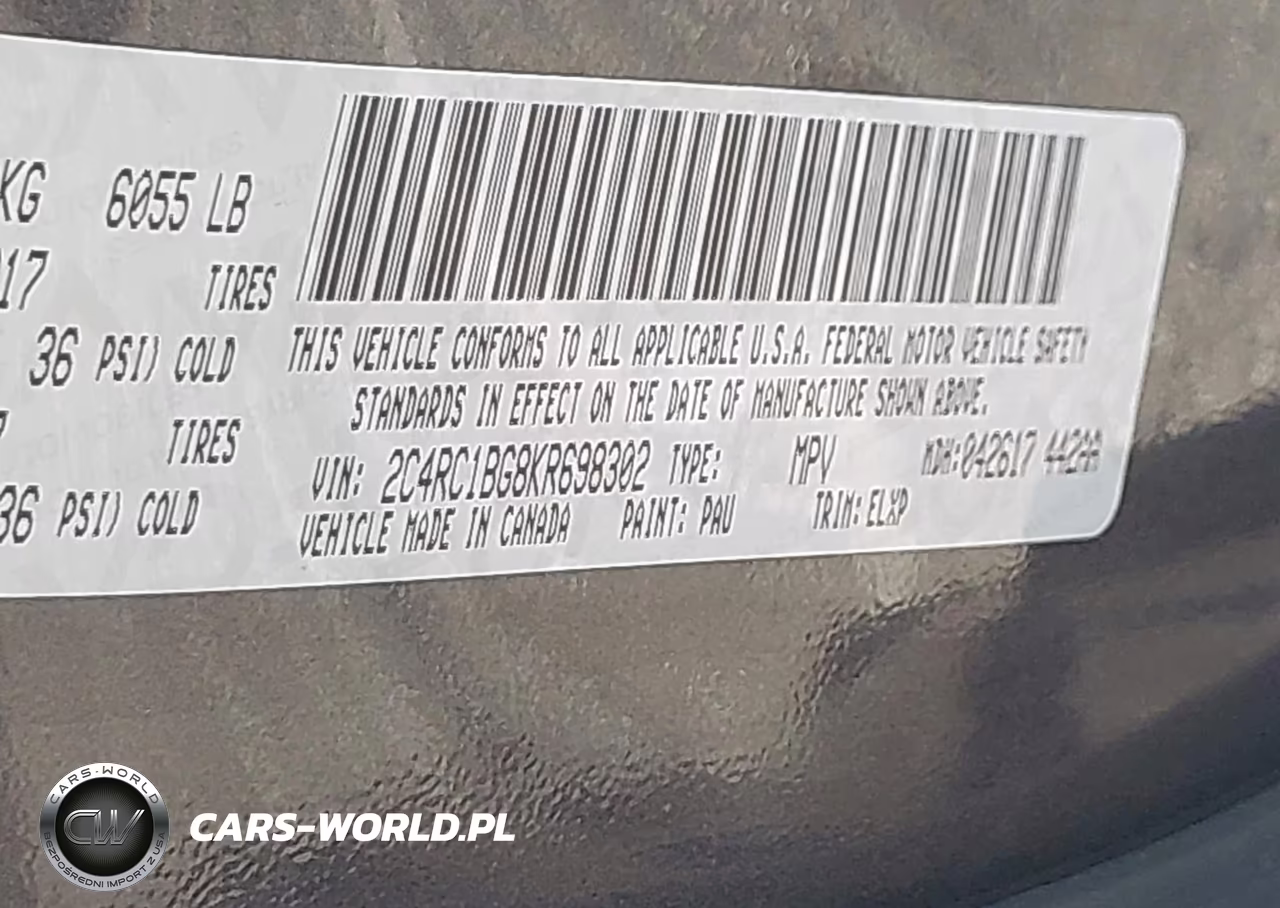 2019 Chrysler Pacifica Touring L VIN:2C4RC1BG8KR698302 - 9