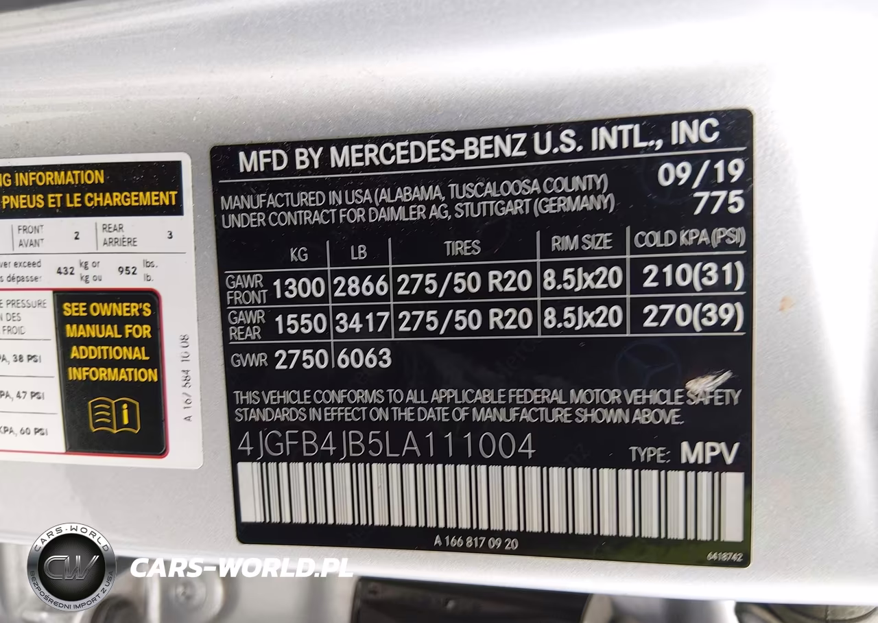 2020 Mercedes-Benz Gle 350 VIN:4JGFB4JB5LA111004 - 9