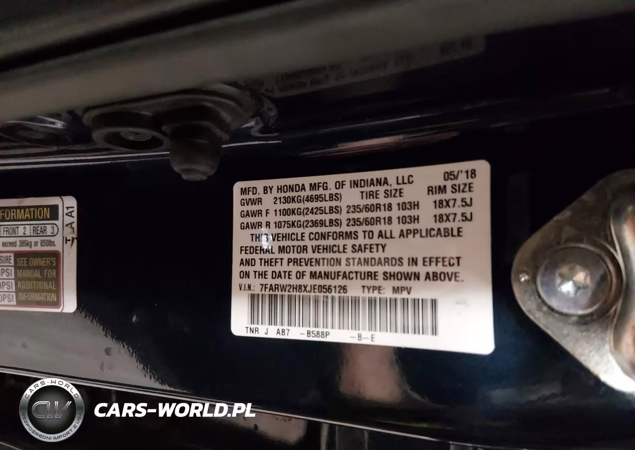 2018 Honda Cr-V Ex-L-Ex-L Navi VIN:7FARW2H8XJE056126 - 9