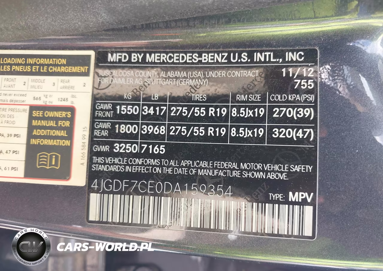 2013 Mercedes-Benz Gl 450 4Matic VIN:4JGDF7CE0DA159354 - 9