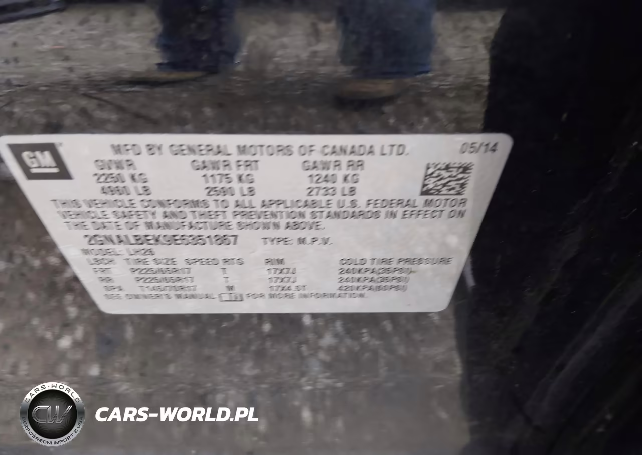 2014 Chevrolet Equinox 1Lt VIN:2GNALBEK9E6351867 - 9