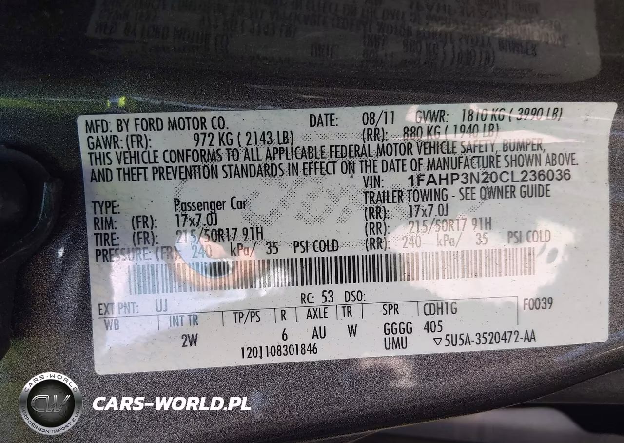 2012 Ford Focus Titanium VIN:1FAHP3N20CL236036 - 9