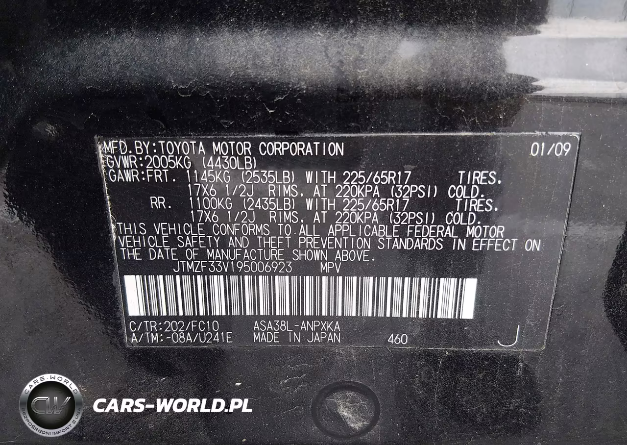2009 Toyota Rav4 VIN:JTMZF33V195006923 - 9