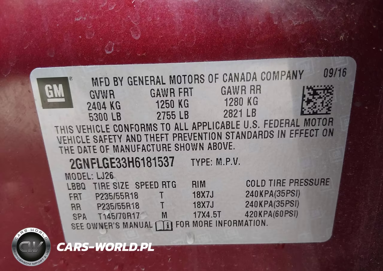 2017 Chevrolet Equinox Premier VIN:2GNFLGE33H6181537 - 9