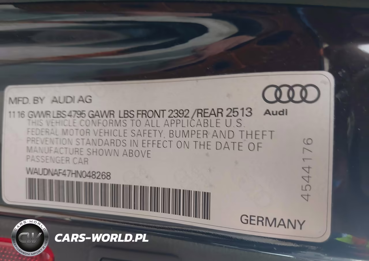 2017 Audi A4 2.0T Season Of Audi Premium VIN:WAUDNAF47HN048268 - 9