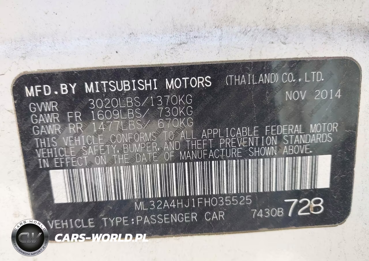2015 Mitsubishi Mirage Es VIN:ML32A4HJ1FH035525 - 9