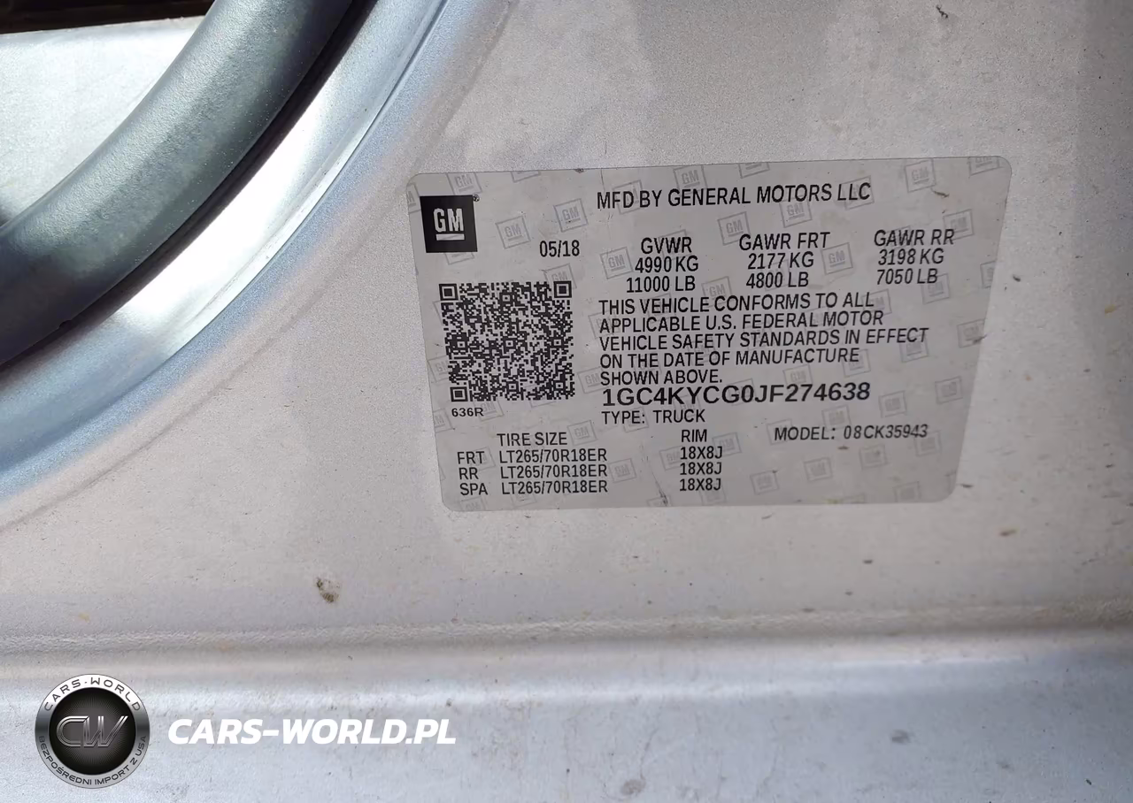 2018 Chevrolet Silverado 3500Hd Wt VIN:1GC4KYCG0JF274638 - 9