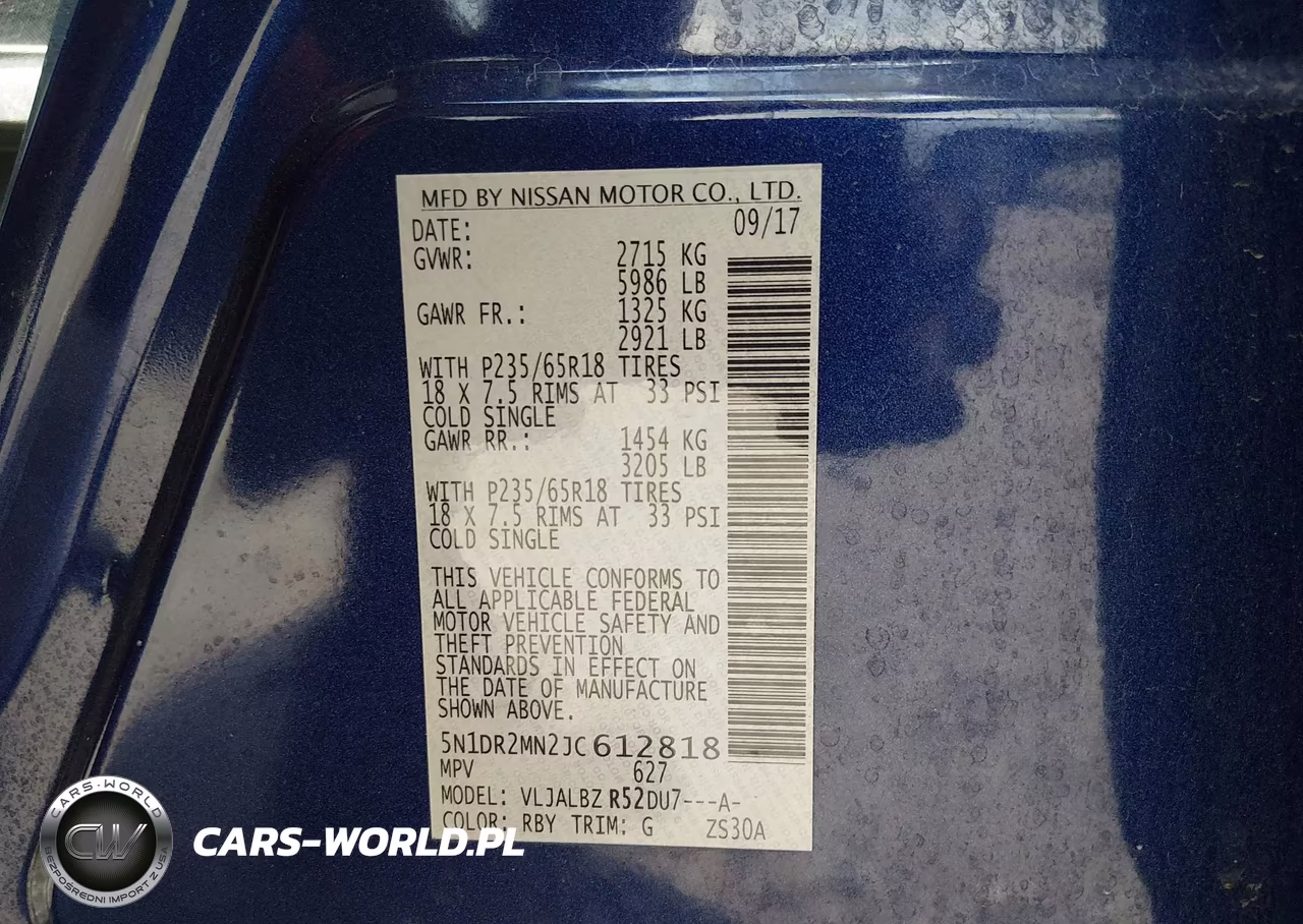 2018 Nissan Pathfinder S VIN:5N1DR2MN2JC612818 - 9