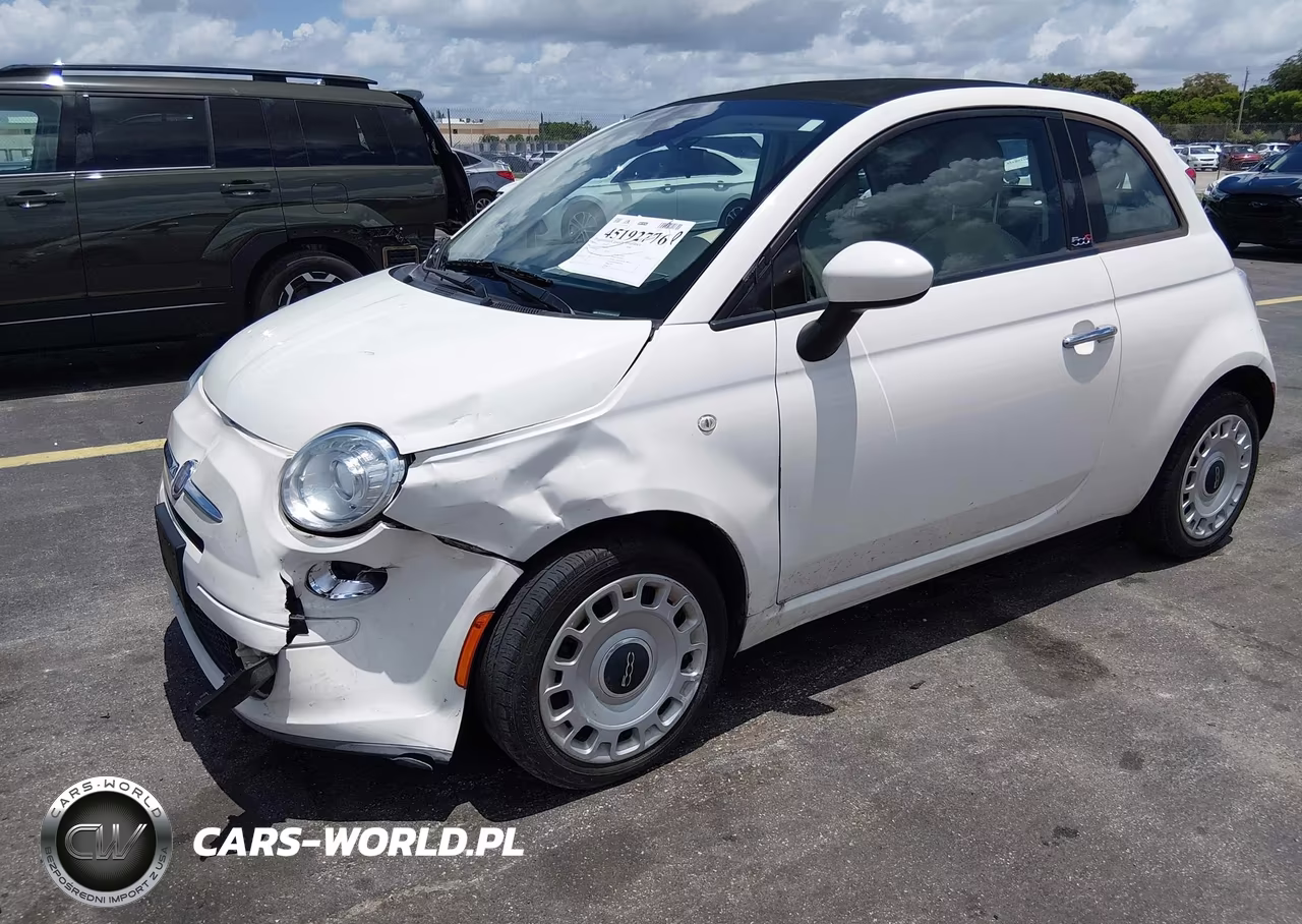 2015 Fiat 500C Pop VIN:3C3CFFDR4FT500878 - 2