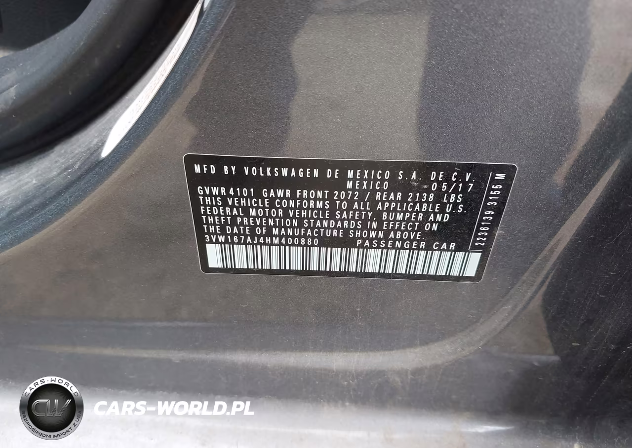 2017 Volkswagen Jetta 1.4T S VIN:3VW167AJ4HM400880 - 9